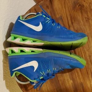 Nike| Reax Zoom Lightening Training Shoes Blue Light Green Sneakers Mens Sz.9